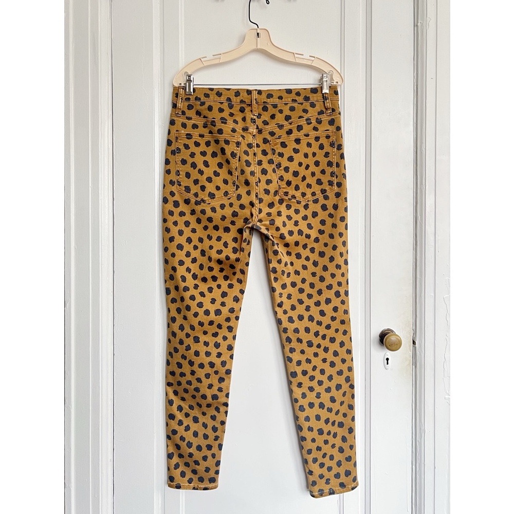 Madewell • 10" Mid-Rise Skinny Jeans in Painted Spots mustard yellow gold - Picture 10 of 12